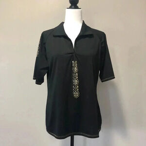 NANCY LOPEZ Attract Short Sleeve Polo Golf  Shirt